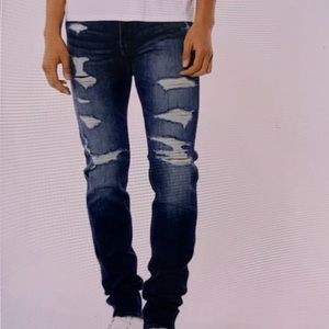 Hollister men’s W32” L32” distressed stacked skinny jeans